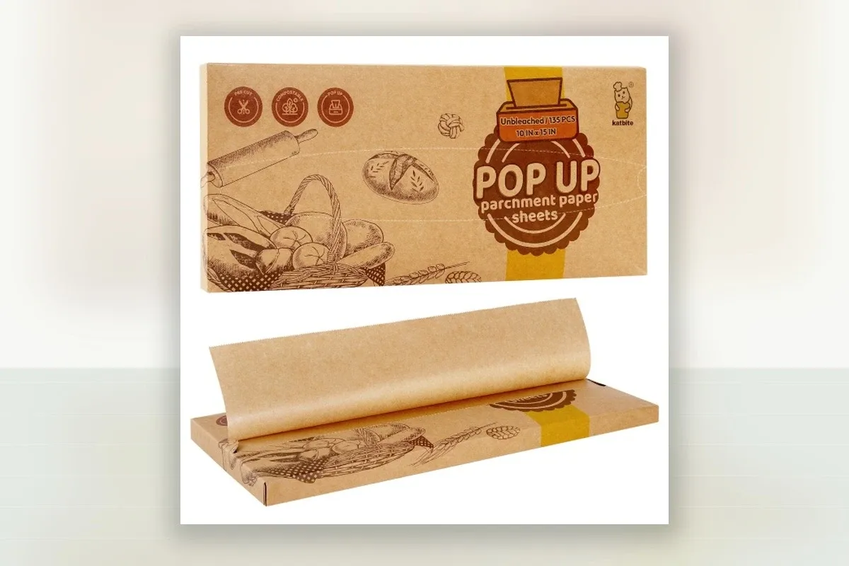 Pop-up Parchment Paper Sheets - application or format view