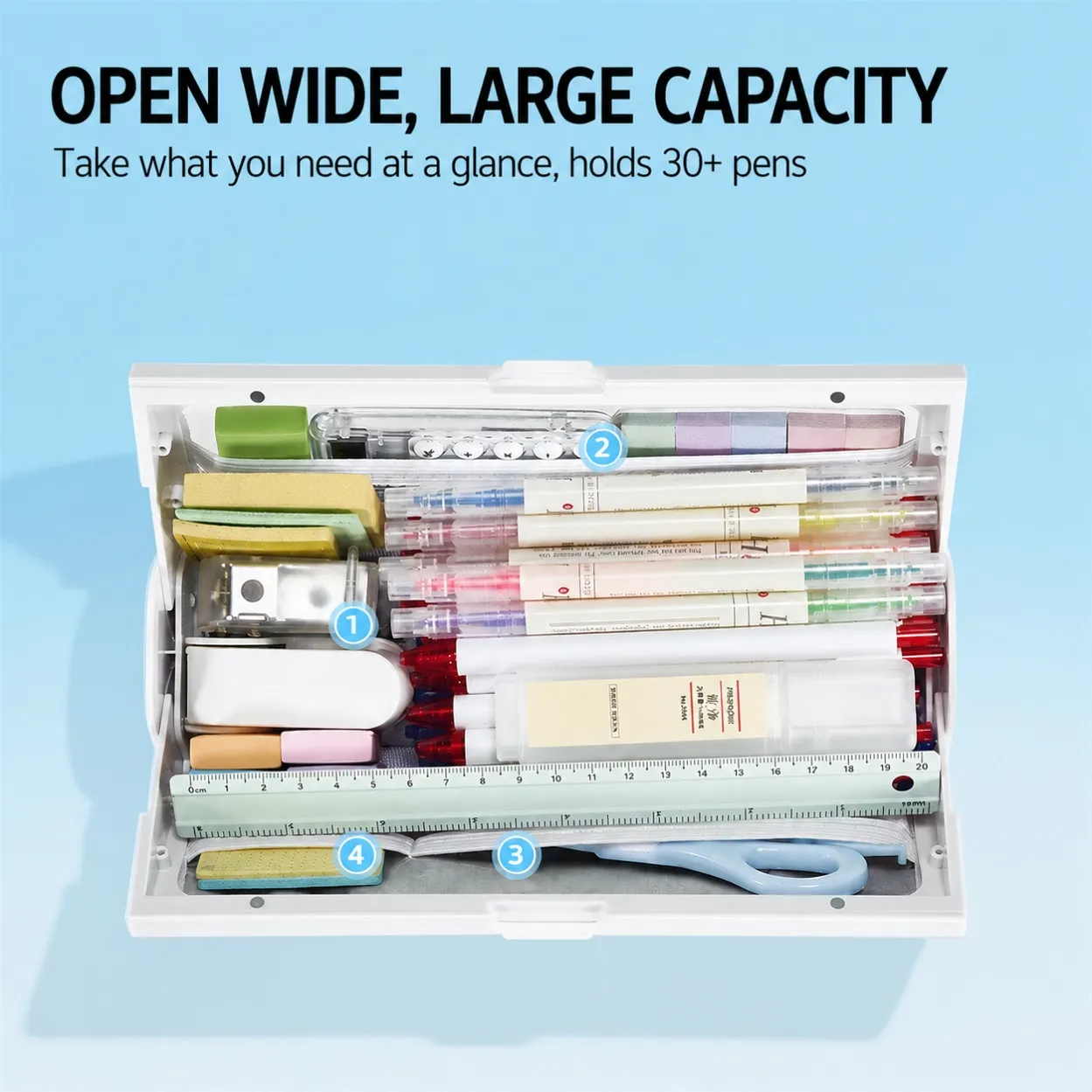 NBX Open wide pencil case 3