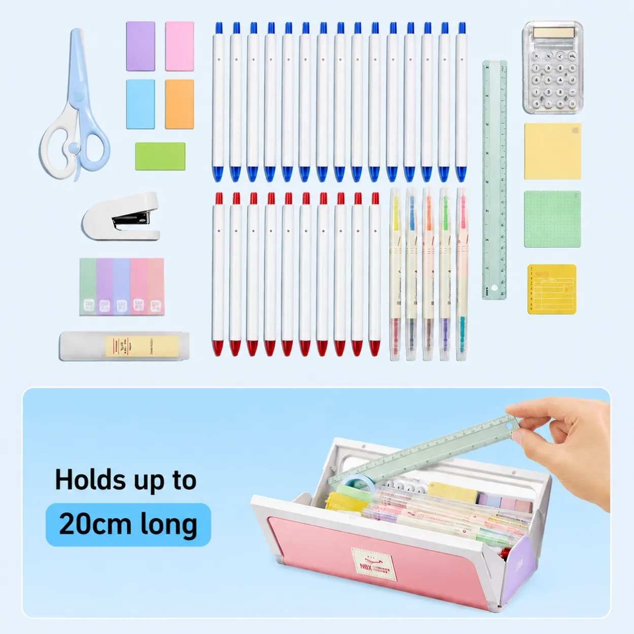 NBX Open wide pencil case 6