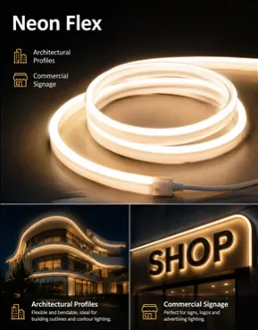 Neon Flex LED Strip for Architectural Lighting and Commercial Signage Applications