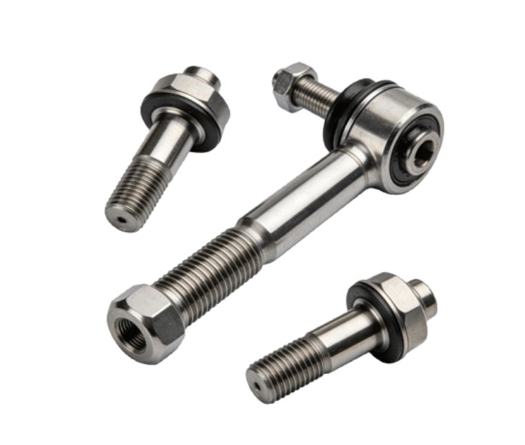 CNC turned titanium precision pin component