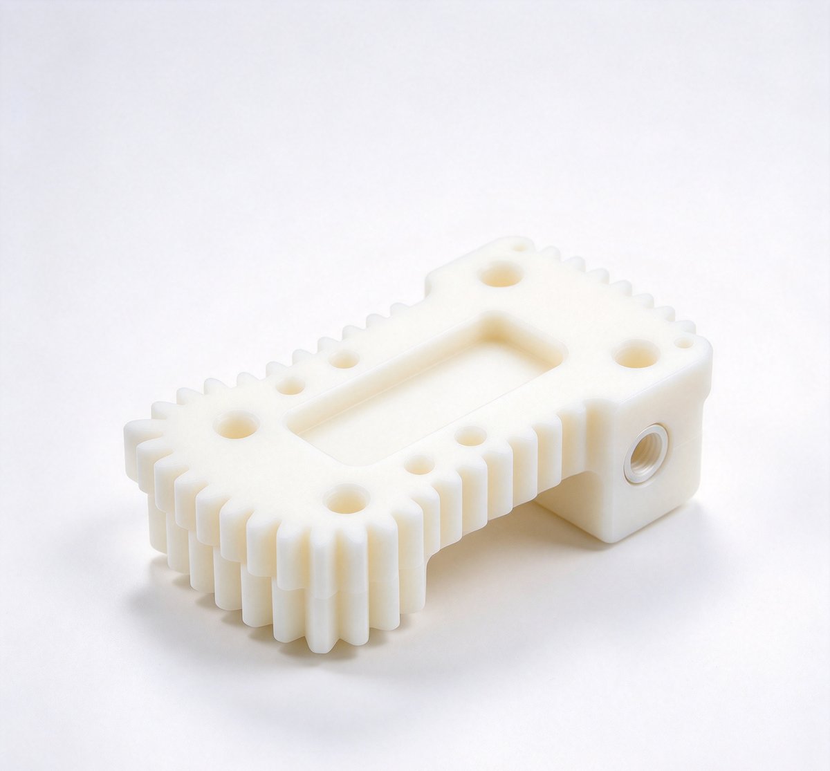 CNC machined POM gear frame for automation mechanisms