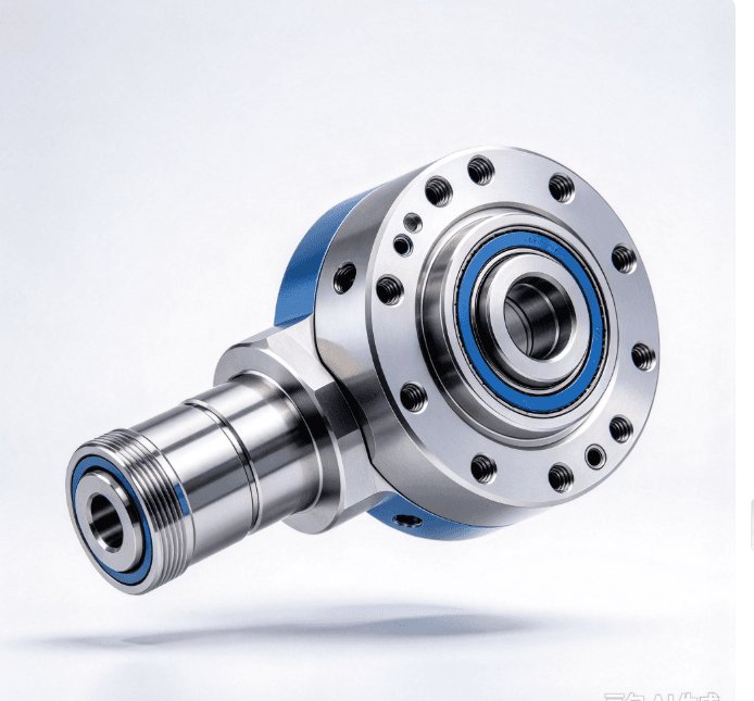 CNC machined stainless steel eccentric swing arm shaft for robotics automation