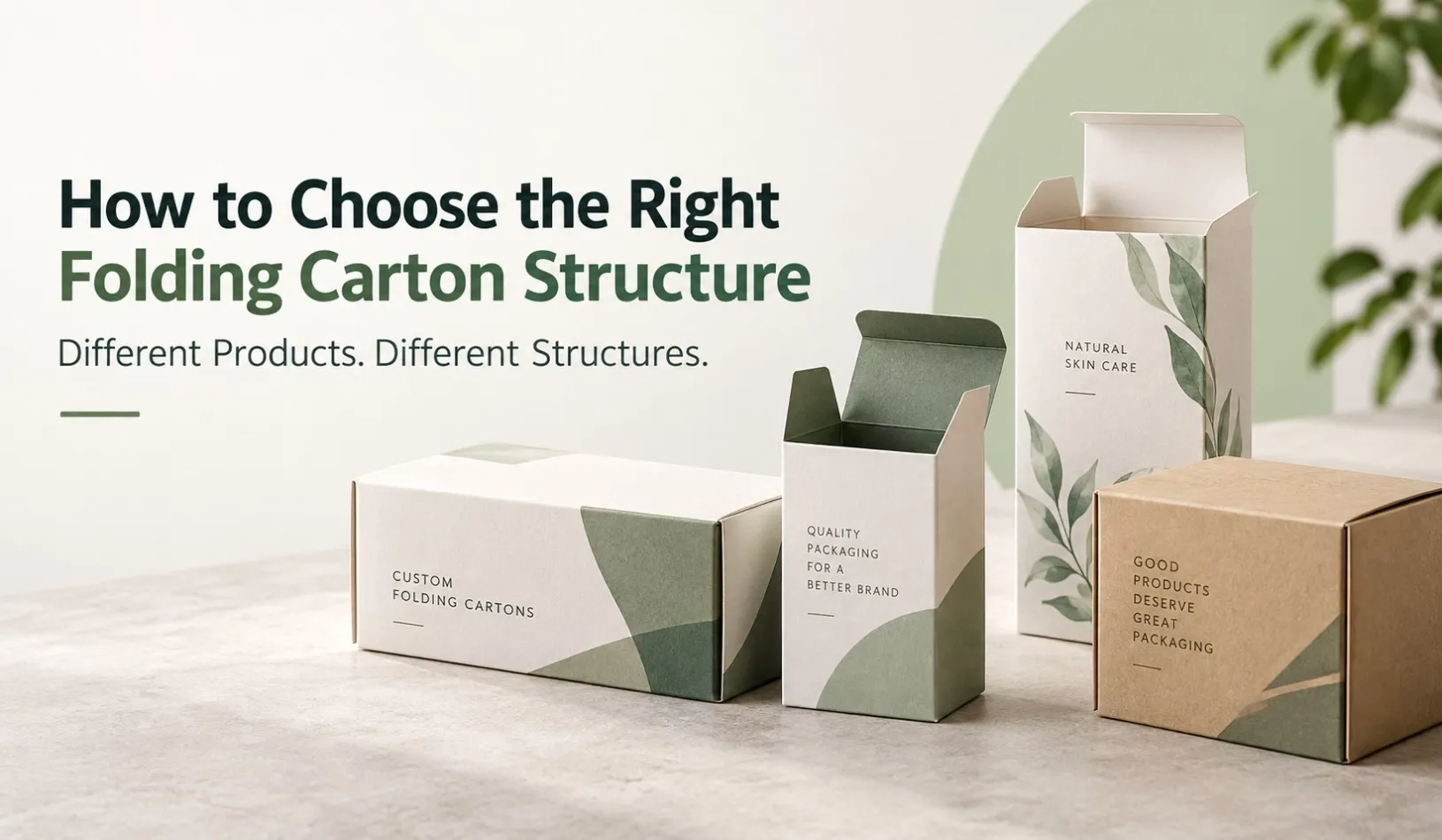 How to choose the right folding carton structure for different products