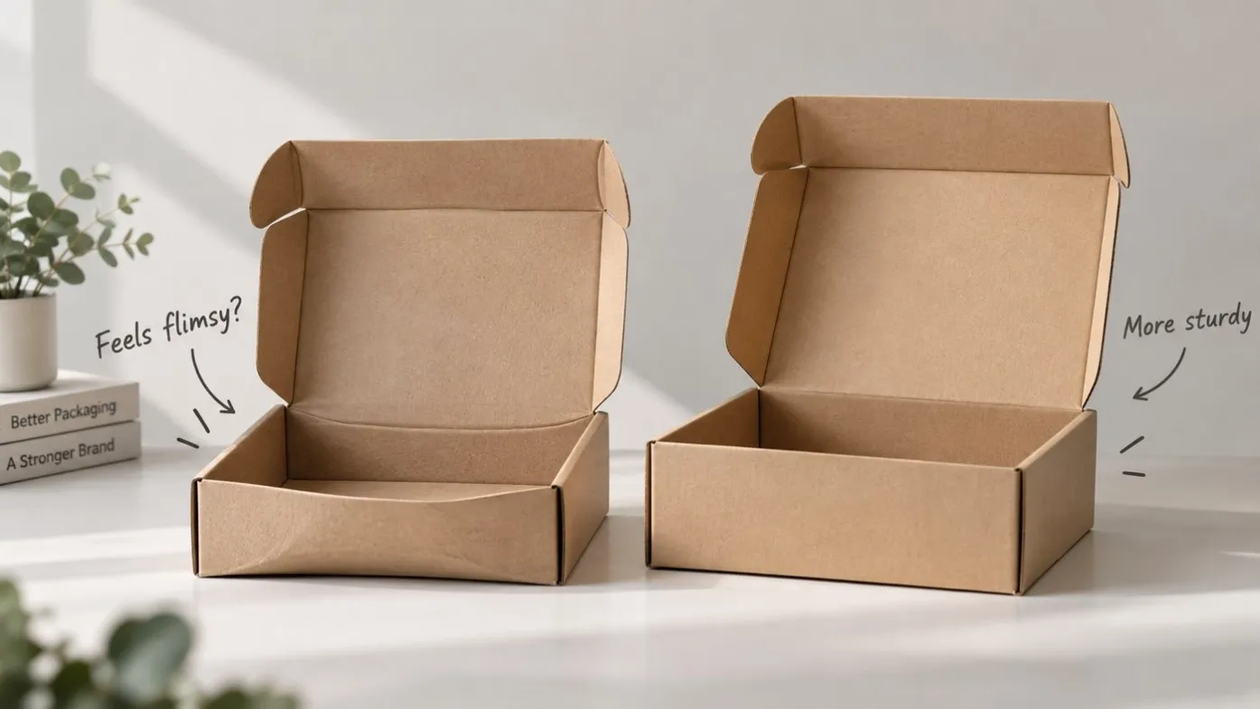 Why does a mailer box feel flimsy compared with a stronger mailer box