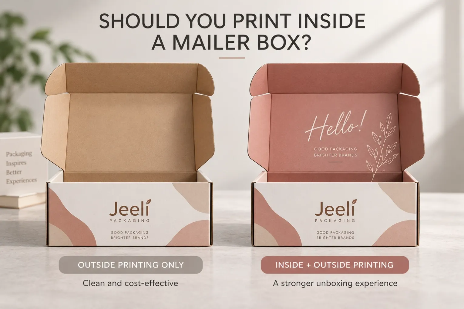 Outside printing only vs inside and outside printing for custom mailer boxes