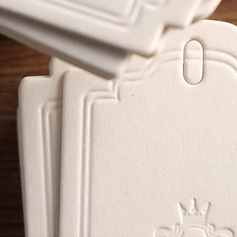 Debossed Clothing Hang Tags (2)