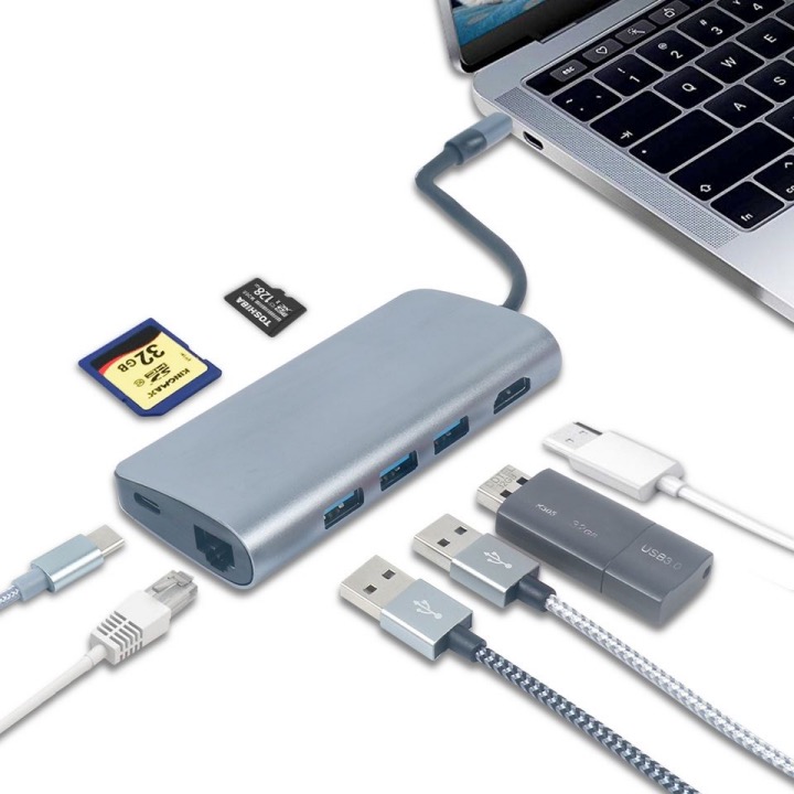 Mattzon MZTC0101 8-in-1 USB-C hub