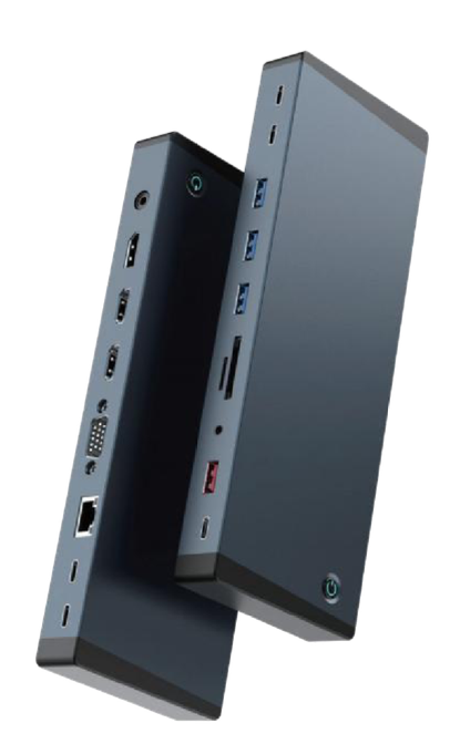 Mattzon MZTC1024 18-in-1 USB-C docking station, dual-tower design