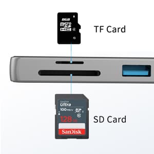 Mattzon MZCK7201 Plug-It 7-in-1 USB-C hub with SD/TF