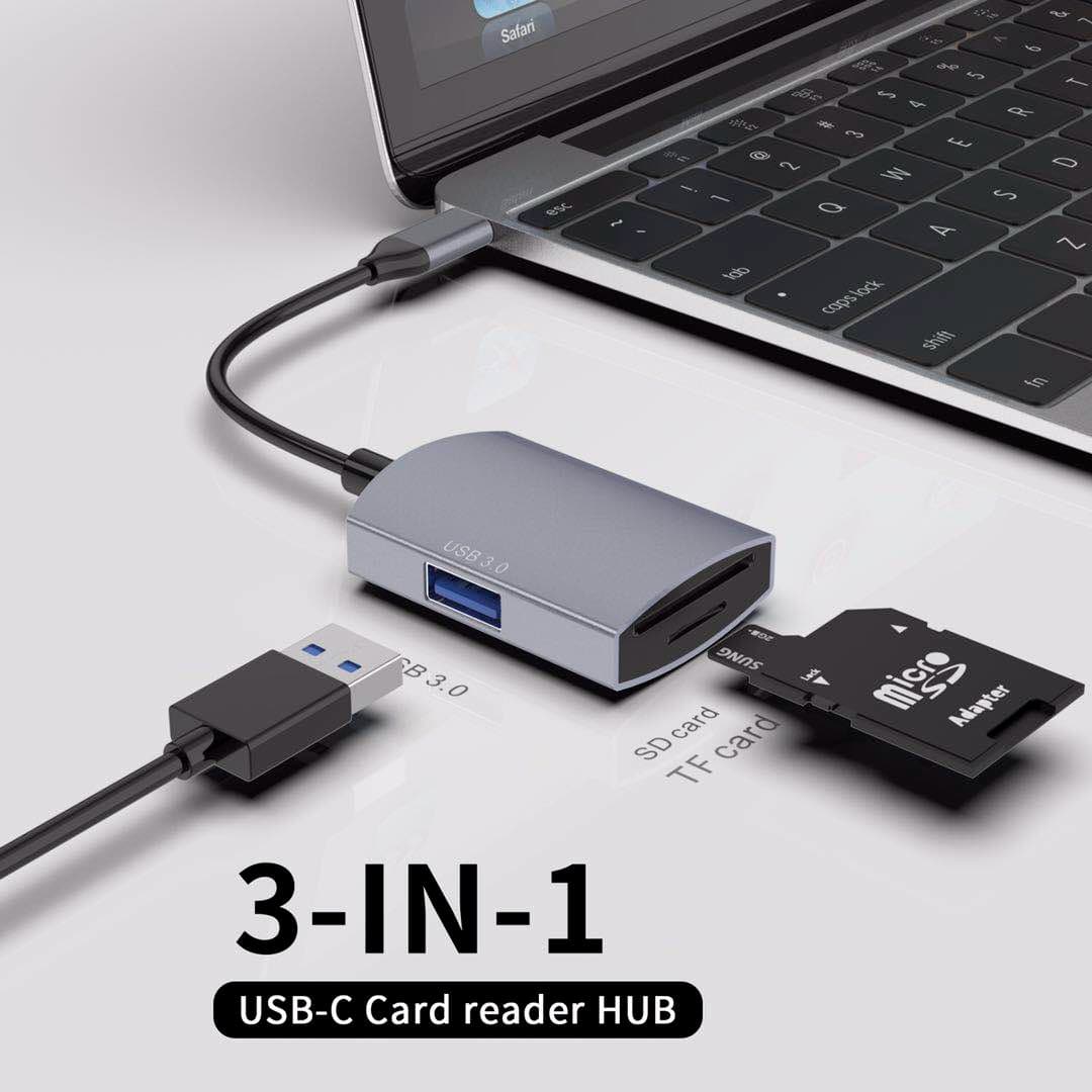 Mattzon MZTC723 3-in-1 USB-C card reader