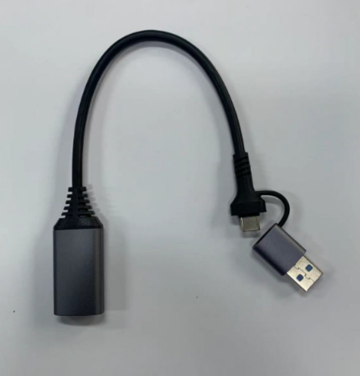 Mattzon MZCBH007BF USB-C to HDMI female adapter cable, 0.25m