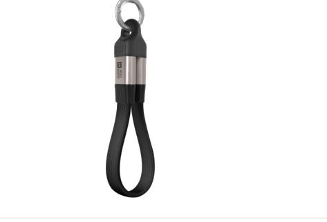 Mattzon USB-C keyring flat cable, ultra-short loop with keyring