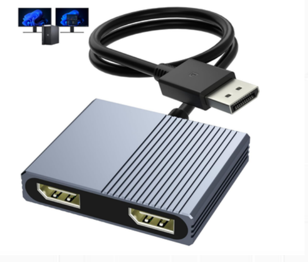 Mattzon MZTC2031 DP to dual DP 4K@60Hz MST splitter