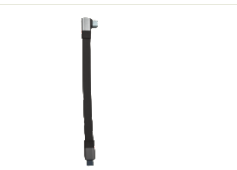 Mattzon USB-C side-bend 90 degree flat cable, ultra-slim