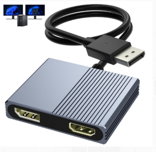 Mattzon MZTC2035 DP to DP + HDMI 4K@60Hz MST splitter