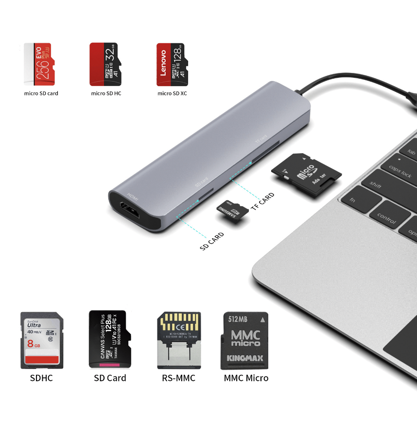 Mattzon MZCK9068 9-in-1 USB-C hub with LAN and HDMI