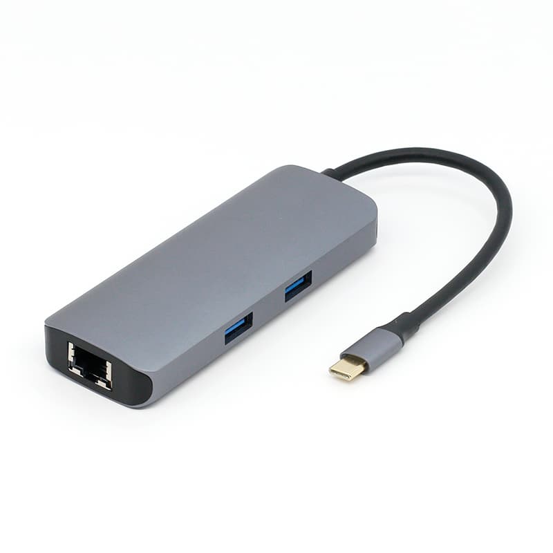 Mattzon MZCK4211 Plug-It 4-in-1 USB-C hub with RJ45 LAN