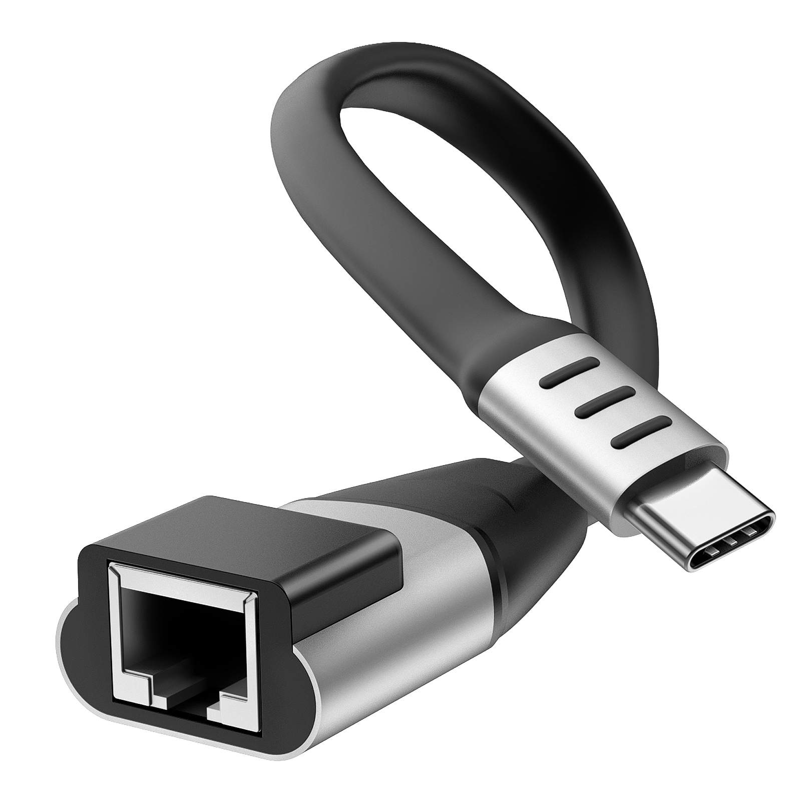 Mattzon MZCRJ1000C USB-C to RJ45 gigabit adapter with flat cable
