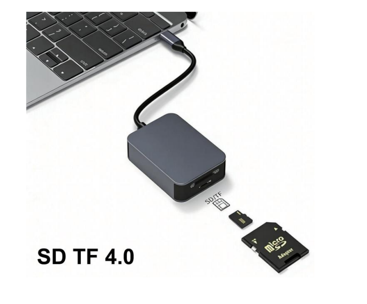 Mattzon MZTC9924 Aluminum USB-C 4.0 Card Reader (SD + TF 4.0)