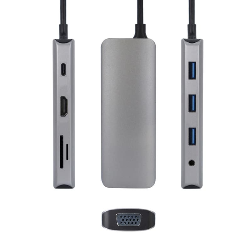 Mattzon MZCK9211A Plug-It 8-in-1 USB-C hub