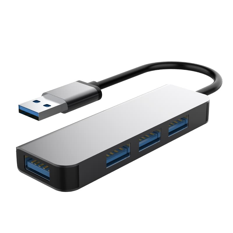 Mattzon MZHVUM USB 3.0 4-port hub, aluminum