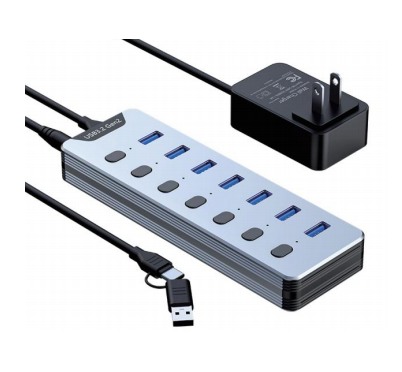Mattzon MZCKU7A USB3.2 Gen 2 Powered USB Hub (7-Port)