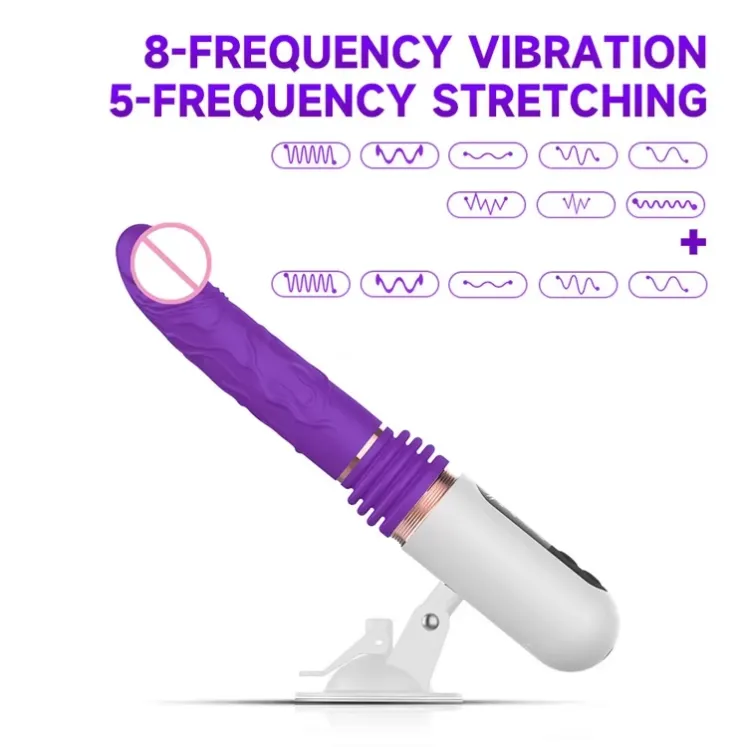 Telescopic Thrusting Dildo Vibrator