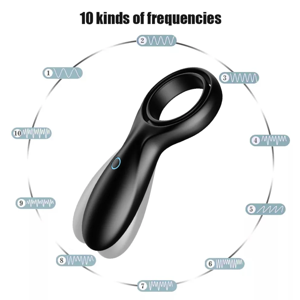 Vibrating Ring Delay Ejaculation Sex Products