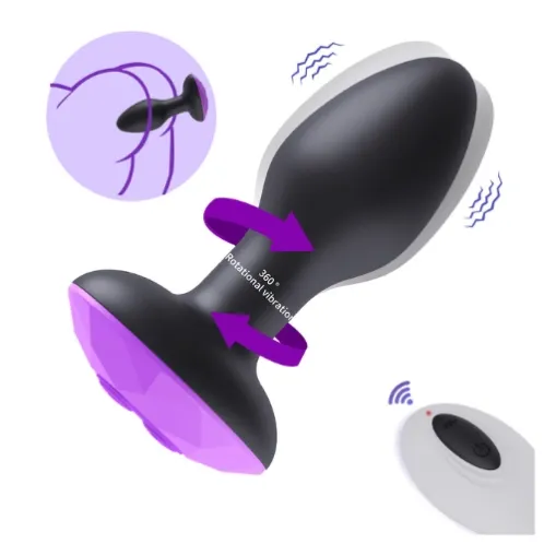 Remote Control Rotating & Vibrating Butt Plug