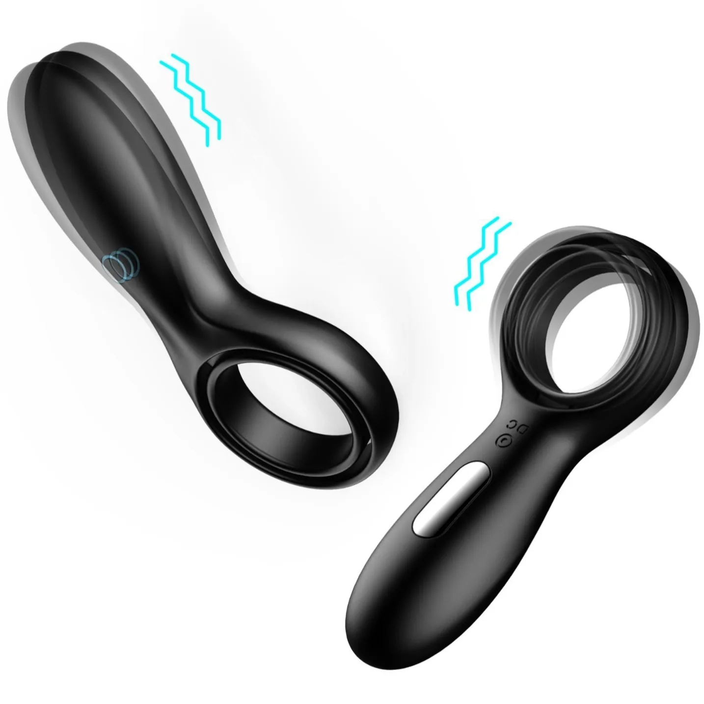 Male Silicone Erotic Vibrating Ring Delay Ejaculation Sex Products
