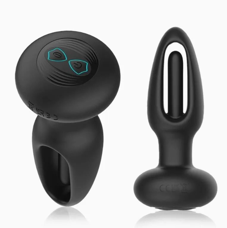 Silicone Flapping Anal Plug Vibrator