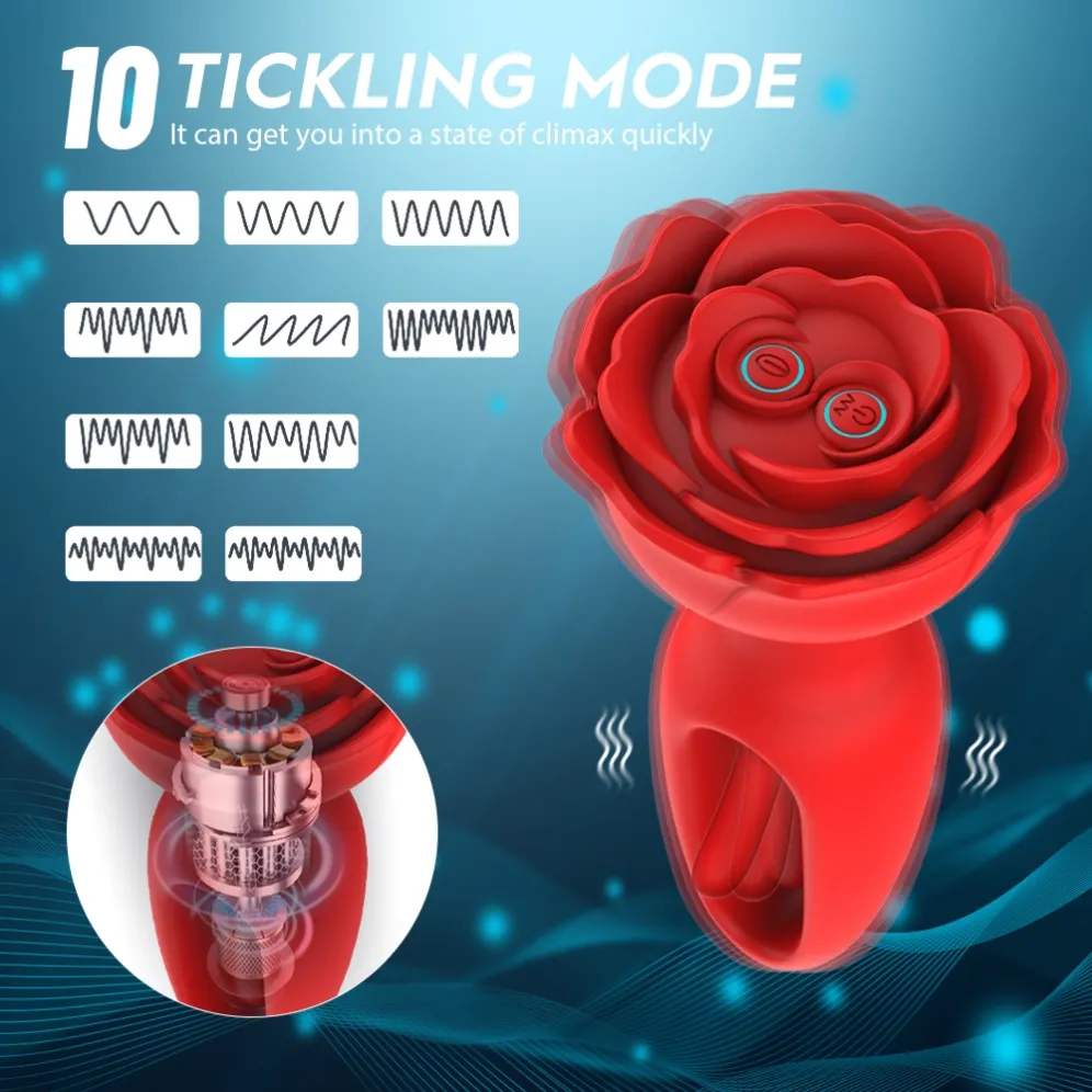 Anal Plug with 10 Flapping & Vibration Modes