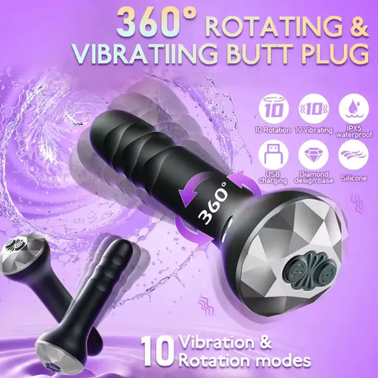 Vibrating Anal Plug Sex Toys