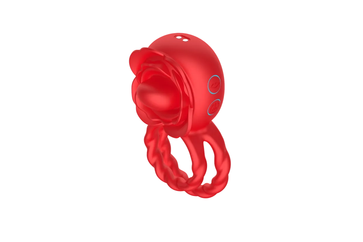 Rose Locking Vibrating Ring
