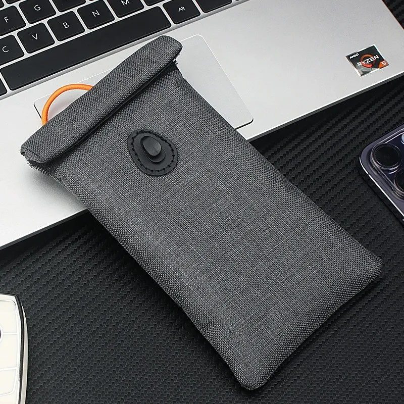 Faraday Phone Bag ZM-SJB-802 — Signal Blocking Anti Scanning Pouch with RFID Blocking product photo 3