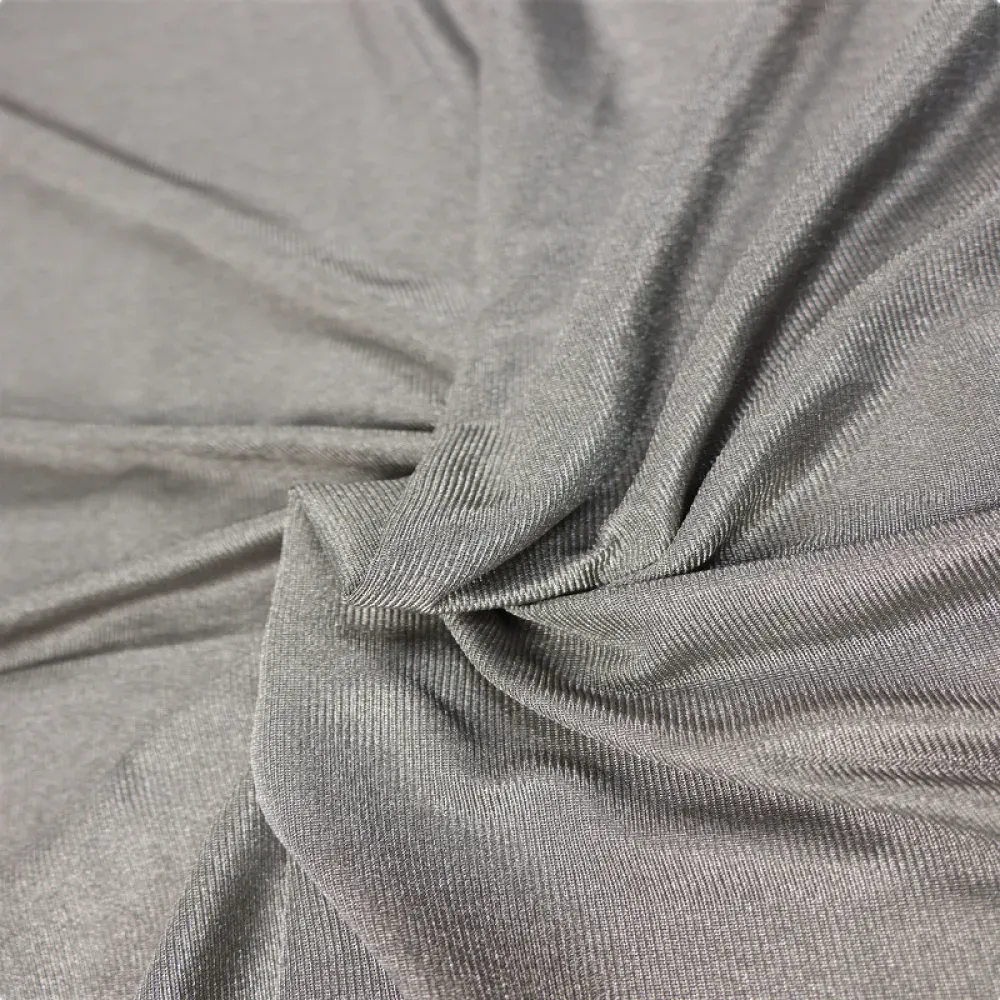 Silver Fiber Stretch Fabric ZM-YQW-105 — Two-Side Conductive EMF Shielding Cloth product photo 4