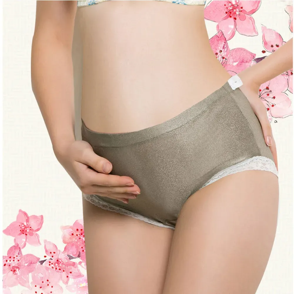 Maternity EMF Protection Underwear ZM-NY-605 — Silver Fiber Anti Radiation Briefs main product photo
