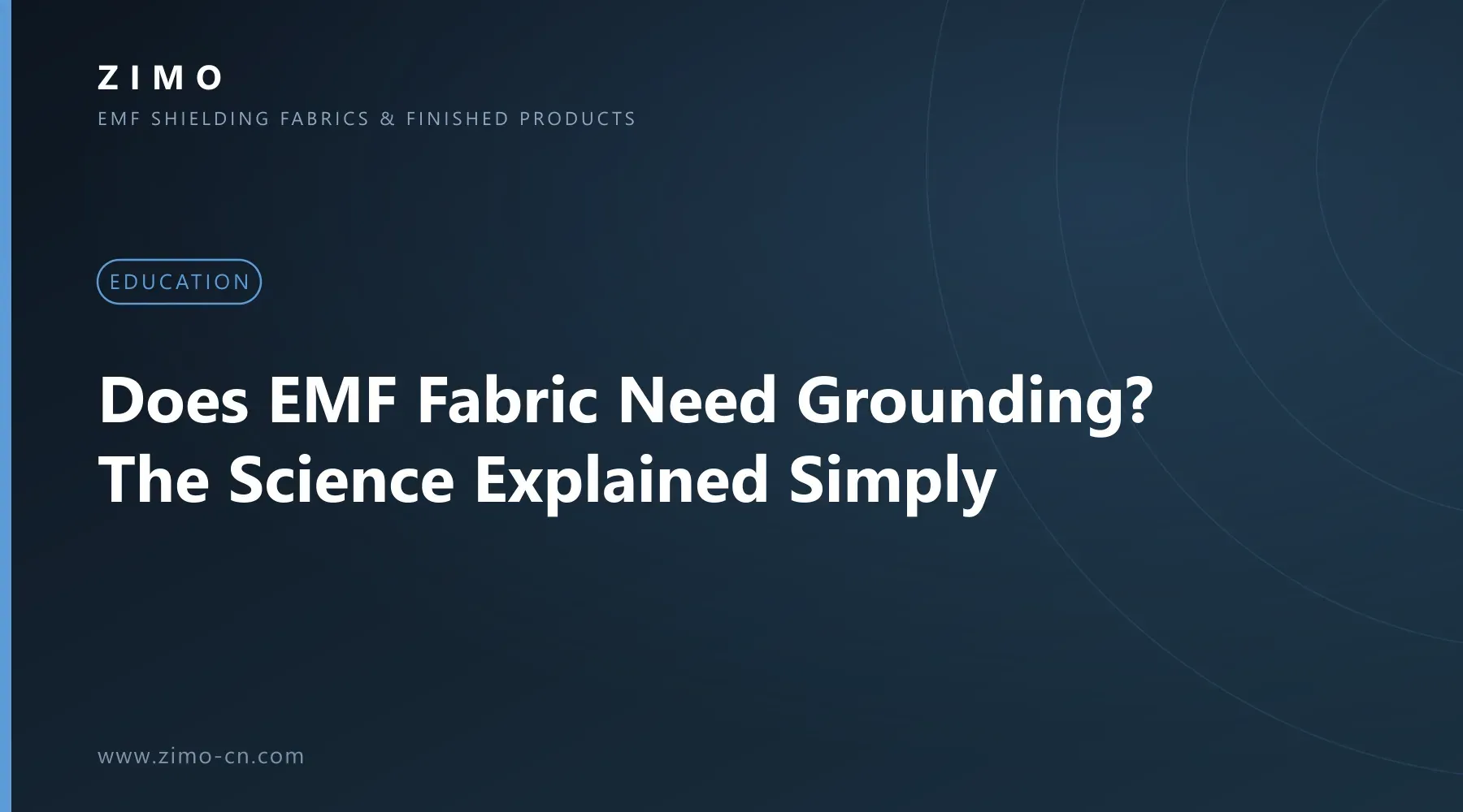 Cover illustration for the article Does EMF Fabric Need Grounding?: The Science Explained Simply - Zimo EMF shielding fabrics and finished products