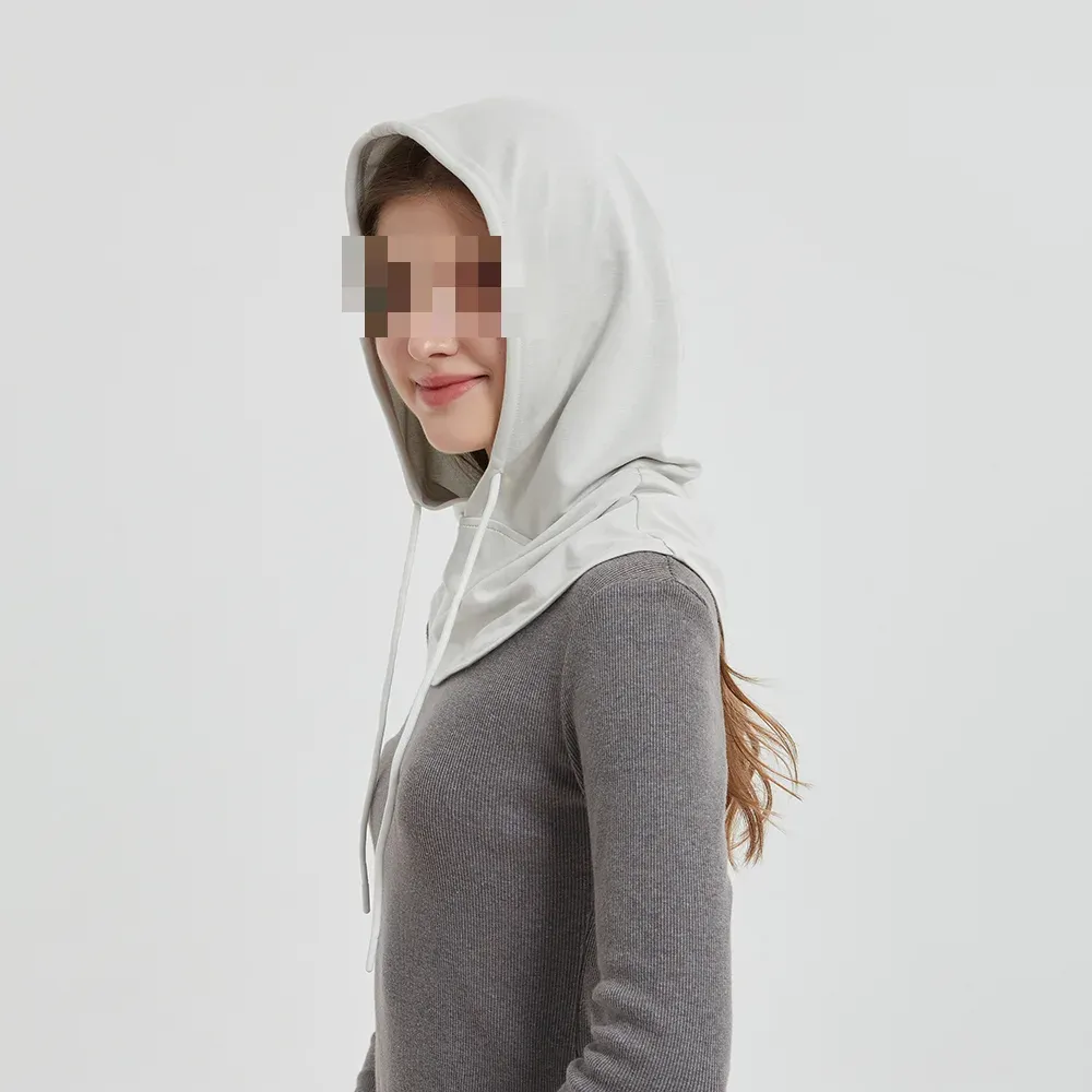 EMF Protection Hooded Scarf M013B — Silver Fiber Neck and Head Shielding product photo 5