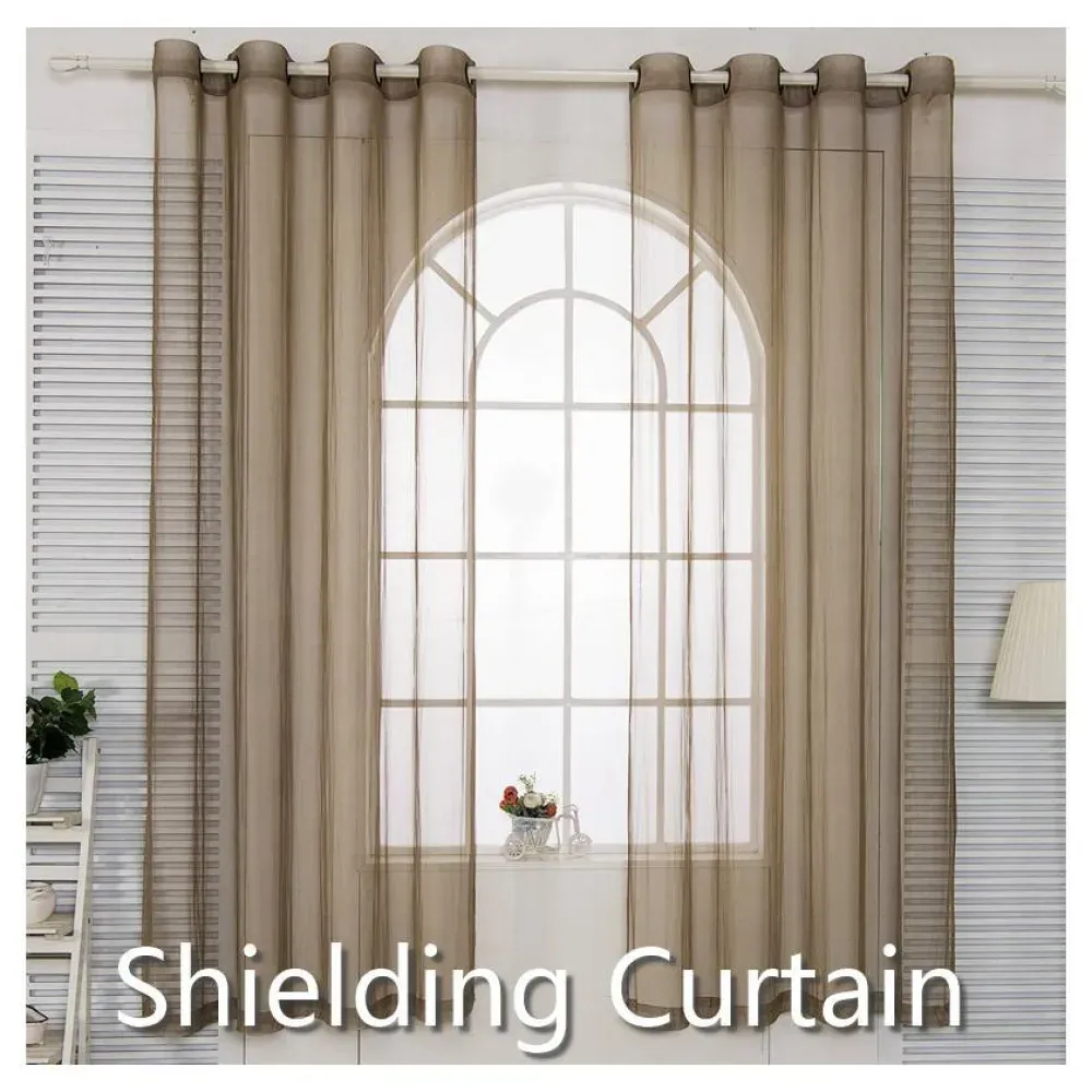 EMF Protection Curtain CL001 — Silver Fiber RF Shielding Drapery main product photo