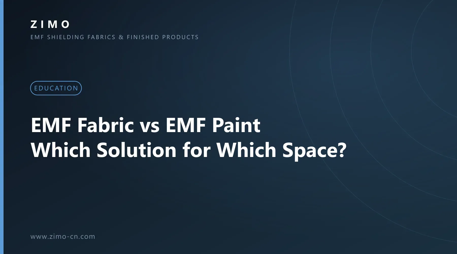 Cover illustration for the article EMF Fabric vs EMF Paint: Which Solution for Which Space? - Zimo EMF shielding fabrics and finished products