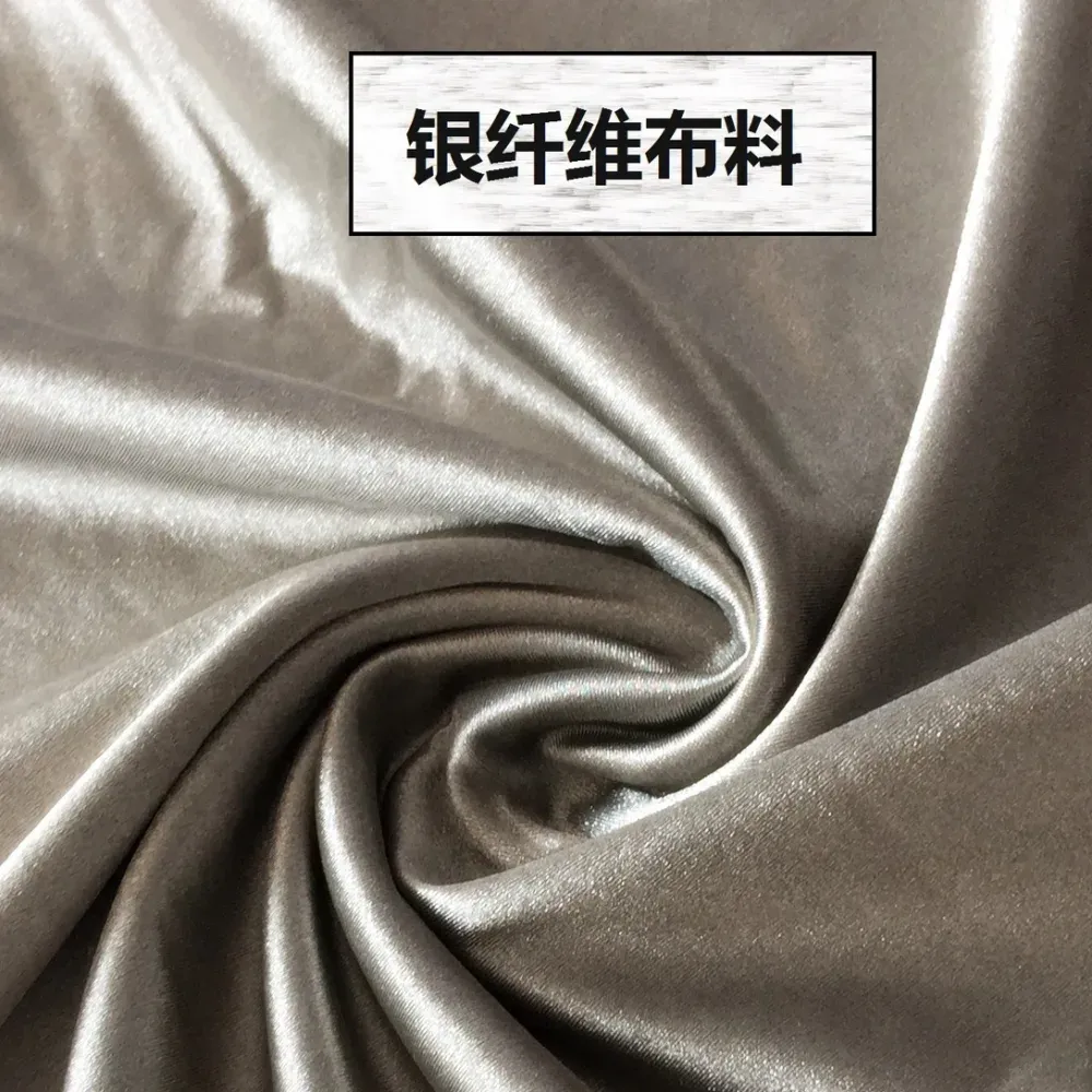 Silver Fiber Shielding Fabric ZM-YQW-106 — Anti Radiation Conductive Fabric by the Meter product photo 7