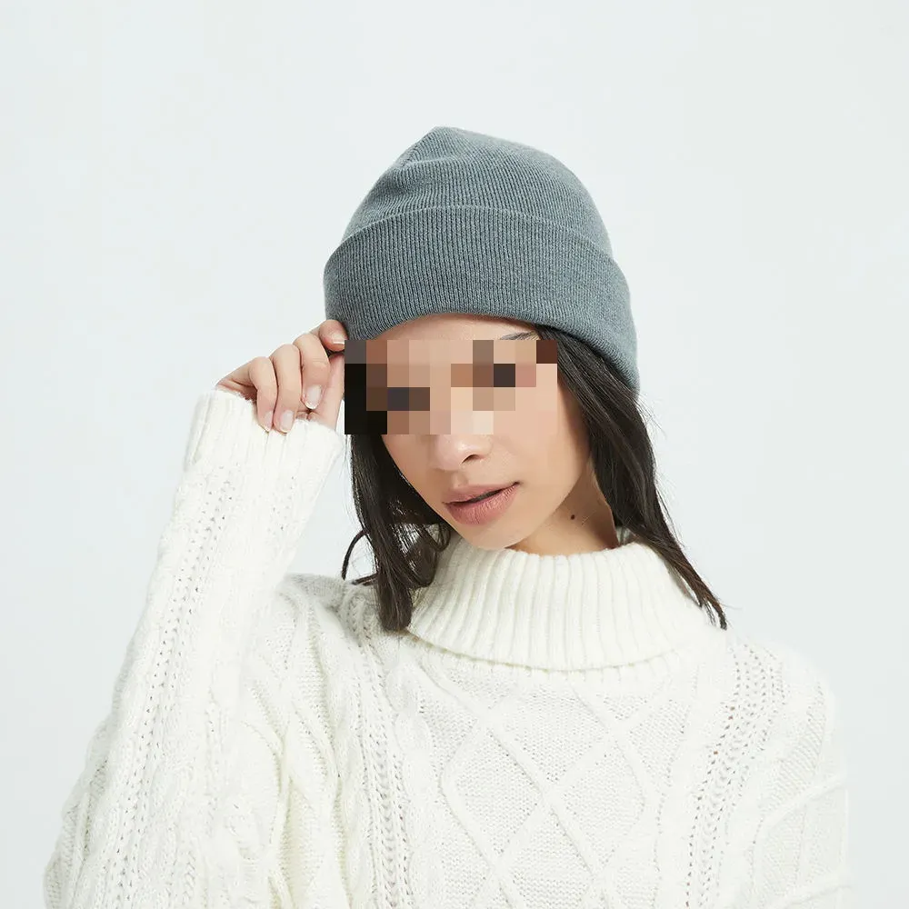 EMF Protection Knit Beanie M011 — Silver Fiber Anti Radiation Winter Hat product photo 2