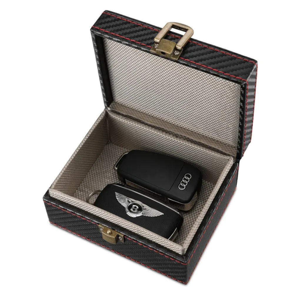 Small Faraday Box ZM-HZ-1002 — Carbon Fiber Signal Shielding Key Box 175g product photo 7