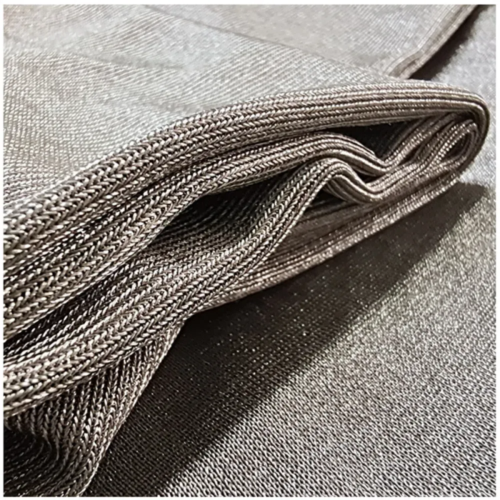 Silver Fiber Antibacterial Fabric ZM-YQW-103 — EMF Shielding Knit Cloth by the Meter product photo 4