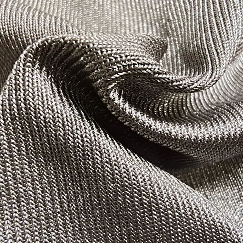 Silver Fiber Antibacterial Fabric ZM-YQW-103 — EMF Shielding Knit Cloth by the Meter product photo 3