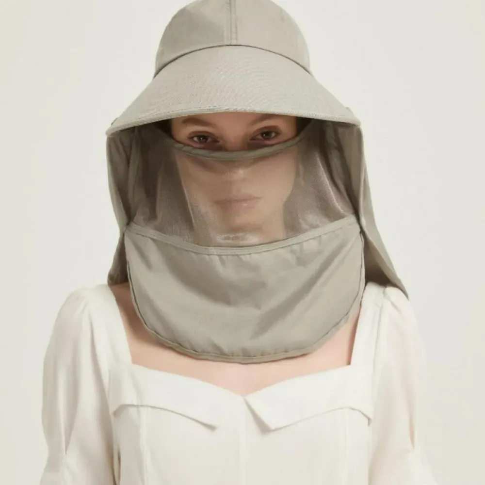 EMF Protection Sun Hat M008 — Anti Radiation Bucket Hat with Neck Shield and Face Mesh main product photo