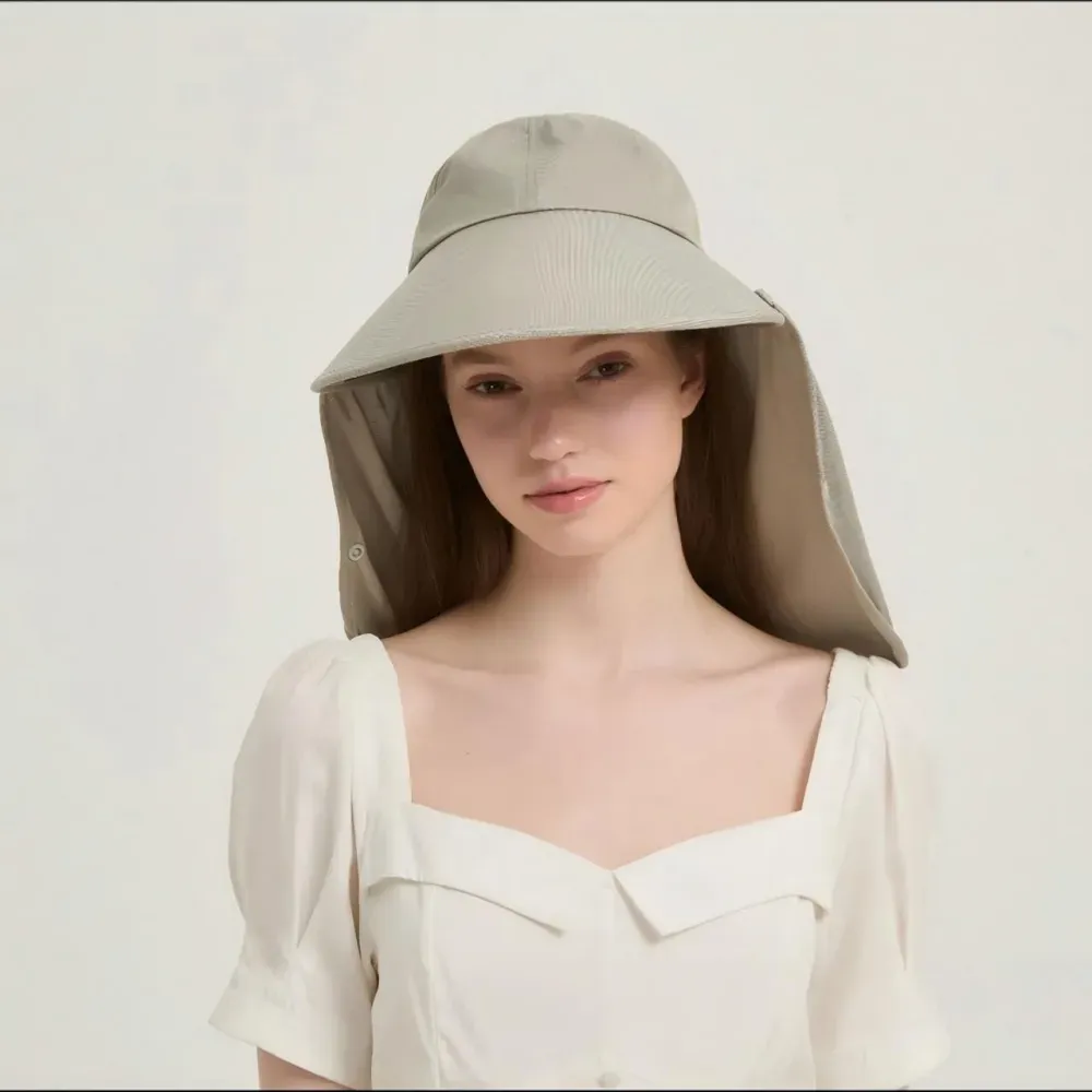 EMF Protection Sun Hat M008 — Anti Radiation Bucket Hat with Neck Shield and Face Mesh product photo 6