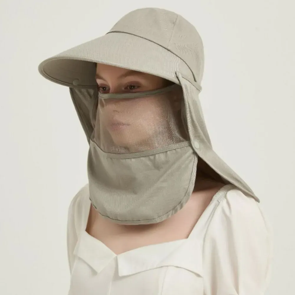 EMF Protection Sun Hat M008 — Anti Radiation Bucket Hat with Neck Shield and Face Mesh product photo 2